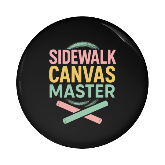 Chalk Artist Street Mural Sidewalk Art Festival Pin Buttons