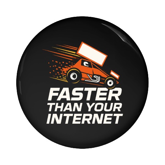 Sprint Car Racing Dirt Track Speed Oval Race Pin Buttons