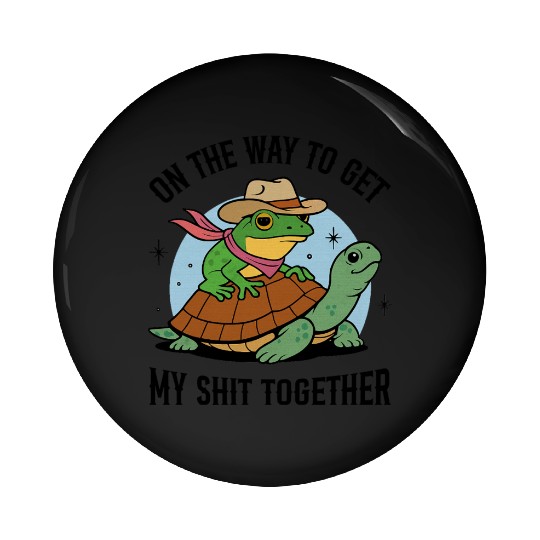 On the way to get my shit together Pin Buttons