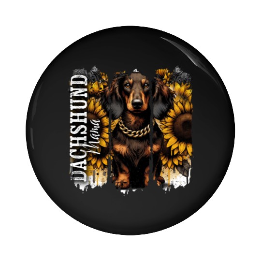 Dachshund Mama Pin Buttons