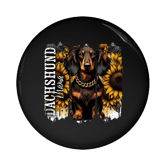 Dachshund Mama Pin Buttons