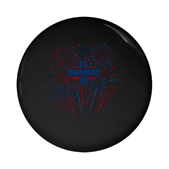 US independance day fireworks Pin Buttons