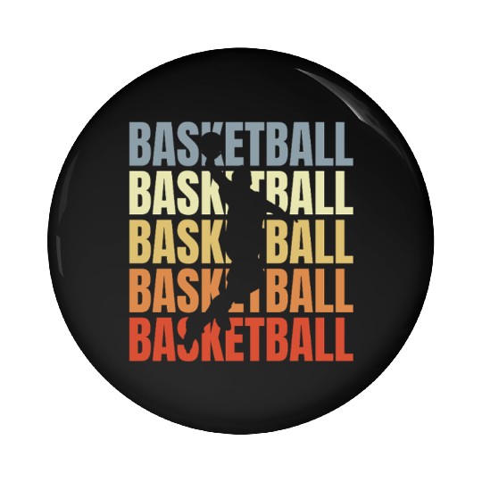 Vintage Basketball Pin Buttons
