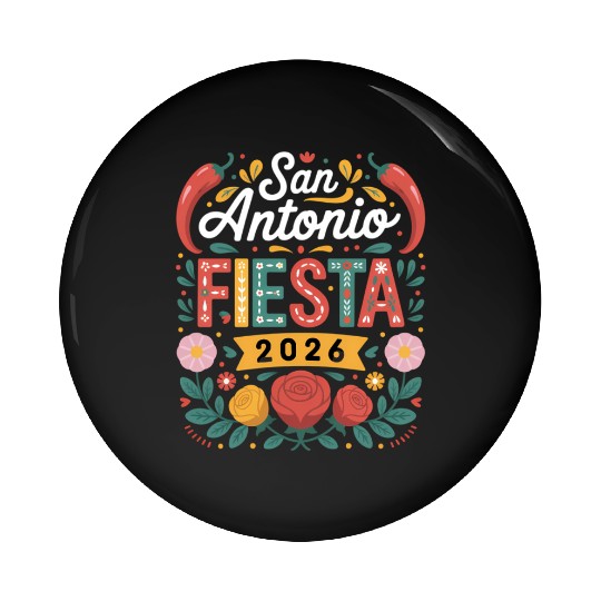 San Antonio 2026 Fiesta Cinco De Mayo Texas Pin Buttons