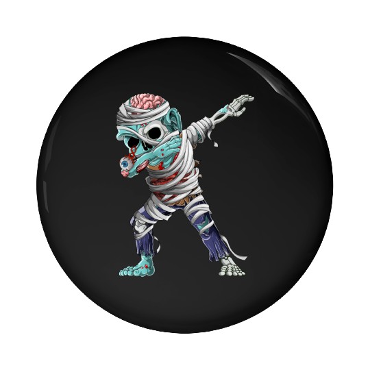 Dabbing Mummy Zombie Halloween Costume Zombie Dab Pin Buttons