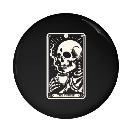 The Coffee Tarot Skul Essential Pin Buttons