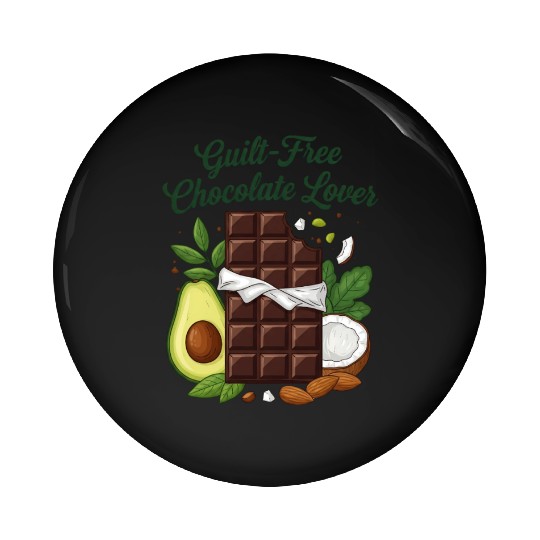Chocolate & Plants Power | Vegan Keto Life Pin Buttons