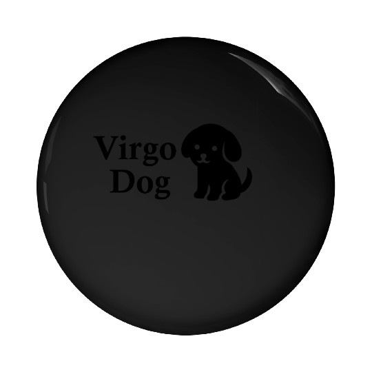 Virgo Dog Pin Buttons