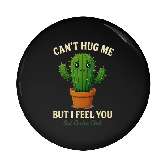Sad Cactus Club Pin Buttons