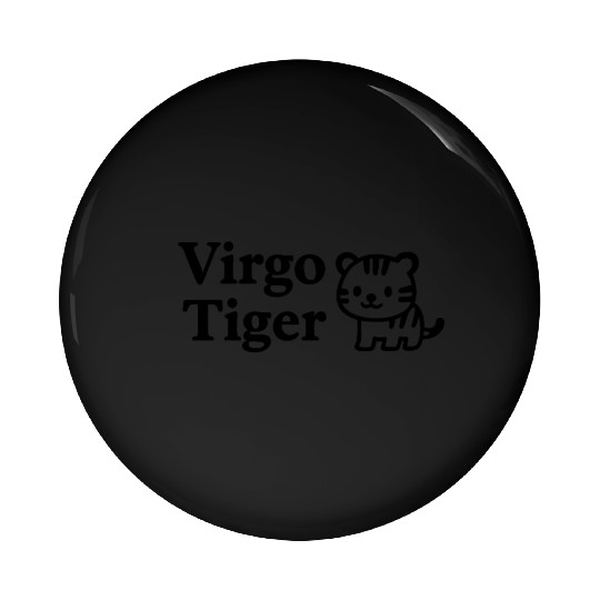 Virgo Tiger Pin Buttons