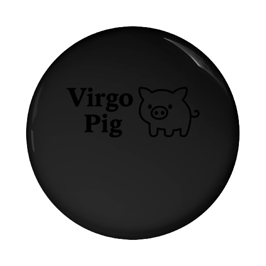 Virgo Pig Pin Buttons