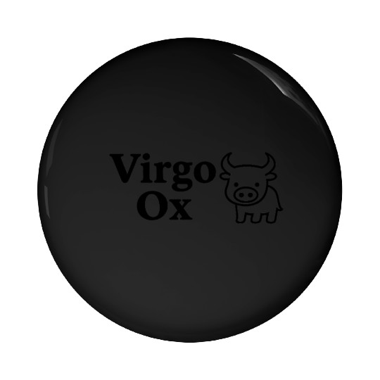 Virgo Ox Pin Buttons