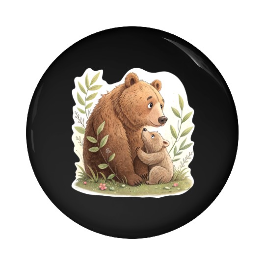 Bear Hugs & Berry Love Pin Buttons