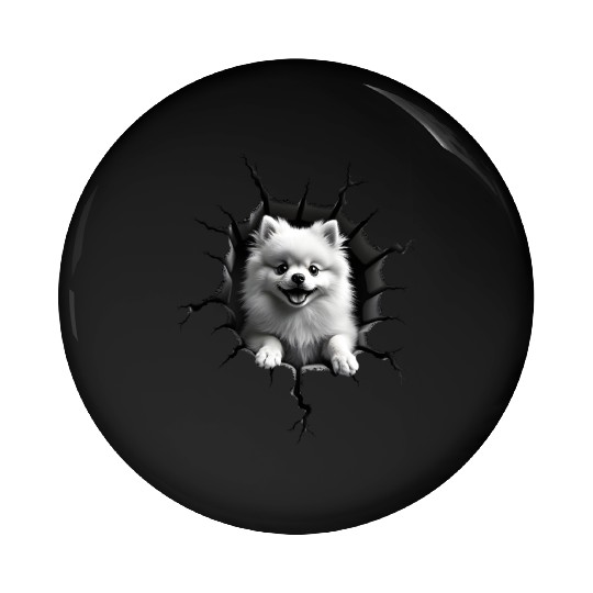 Pomeranian Pop-Out Pin Buttons