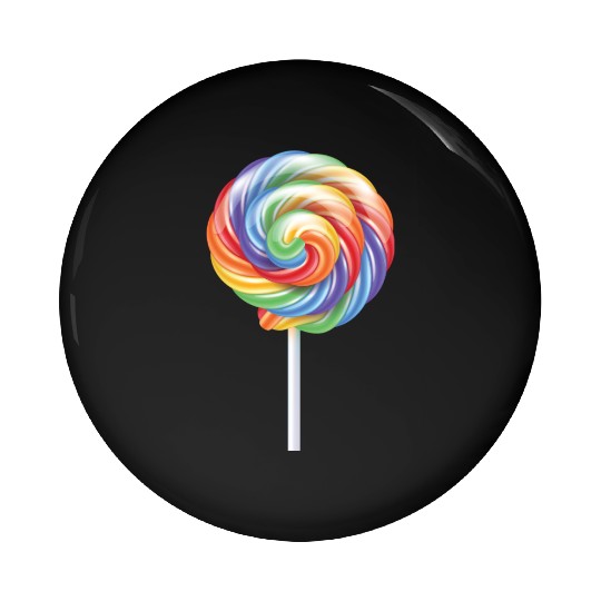 Lollipop Rainbow Sucker Candy Costume Halloween Pin Buttons