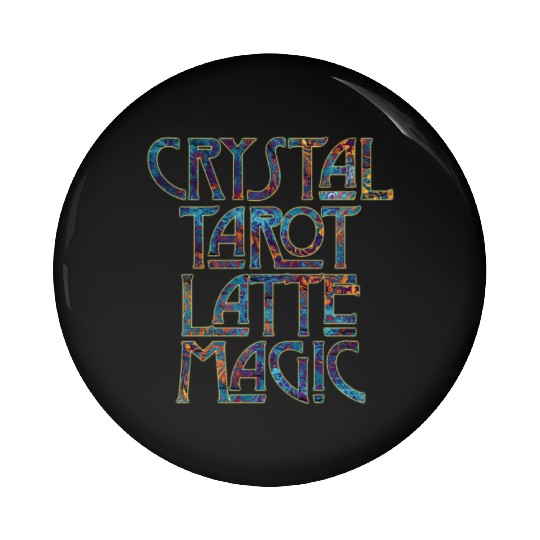 Crystal Tarot Latte Magic-Coffee Coven Collective Pin Buttons