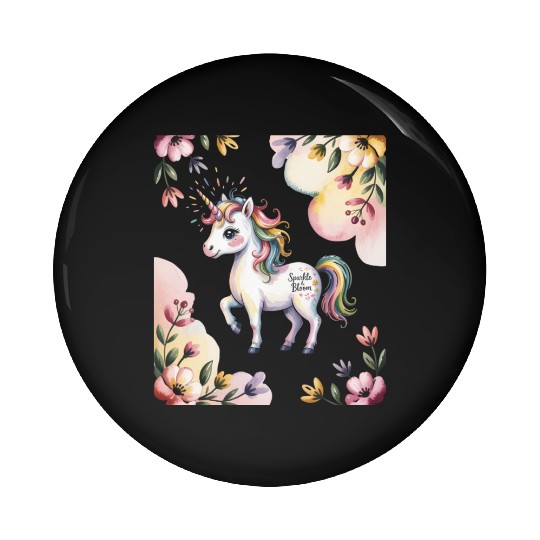 Believe in Magic – Cute Rainbow Unicorn Fantasy Pin Buttons