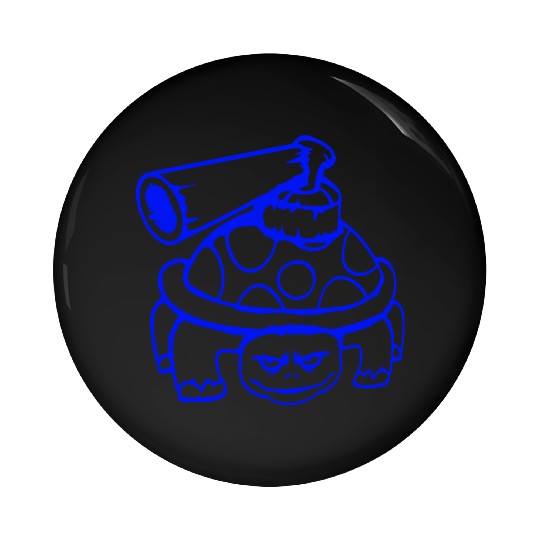 Turtle shell gun shoot war attack tank weapon cool Pin Buttons