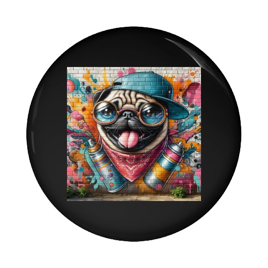 Urban Pug Pin Buttons