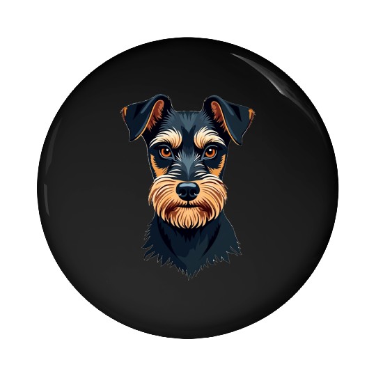 “Miniature Schnauzer” – Bold & Beautiful Dogs Pin Buttons