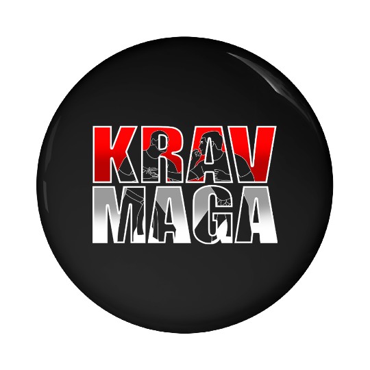 Krav Maga Israel Martial Arts Fighter Pin Buttons