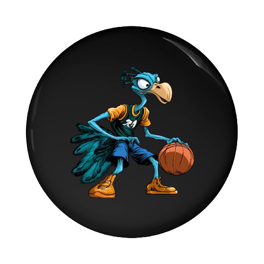 Basketball bird bouquet Pin Buttons