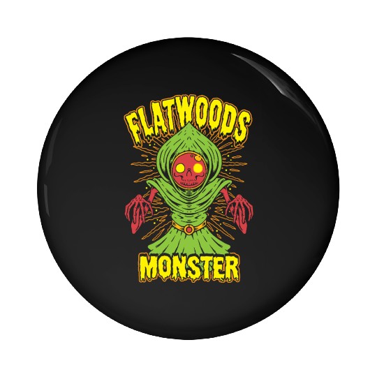 Flatwoods Monster Cryptid Terror Pin Buttons