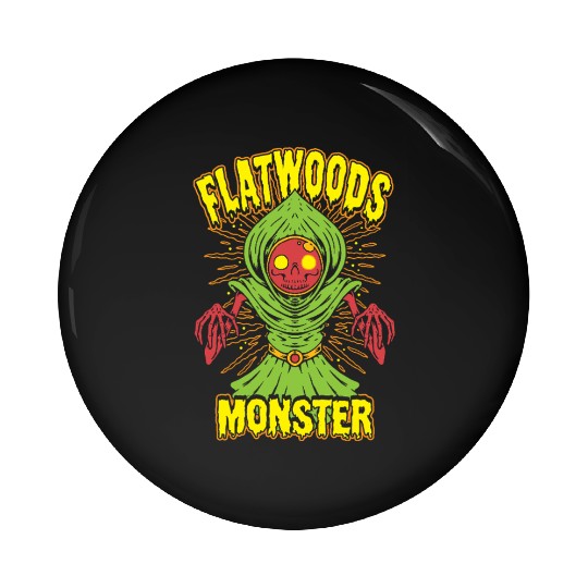 Flatwoods Monster Cryptid Terror Pin Buttons