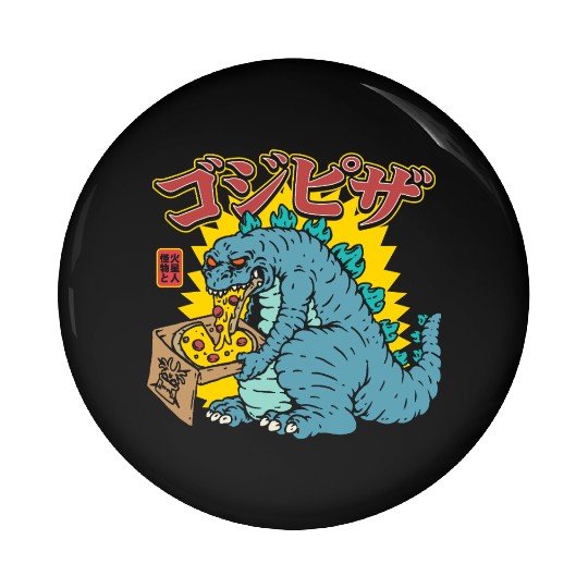 Kaiju Pizza Cravings Pin Buttons