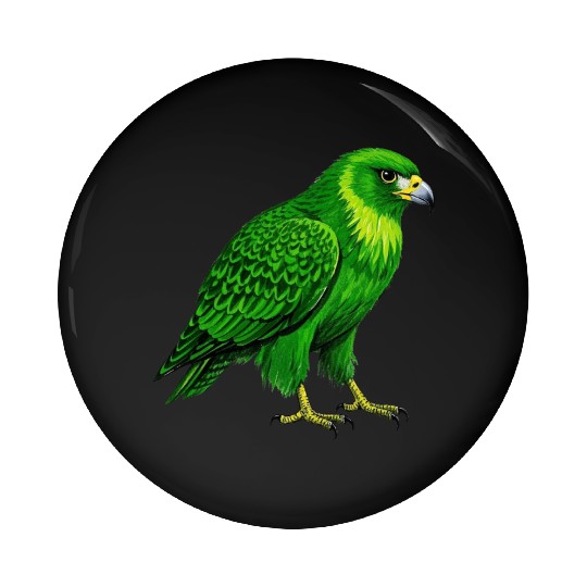 Green hawk Pin Buttons
