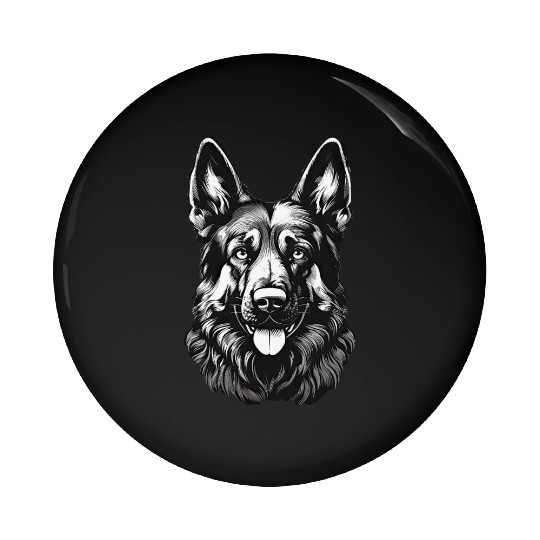 German Shepherd guard dog dad pet beautiful puppy Pin Buttons