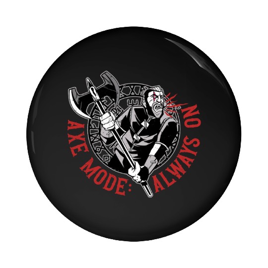 Viking Mythology Pagan Axe Mode Always On Pin Buttons