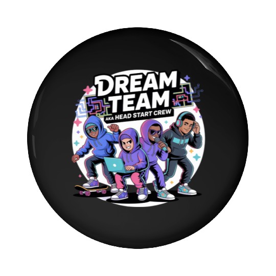 Dream Team Vibes: Head Start Crew Edition Pin Buttons