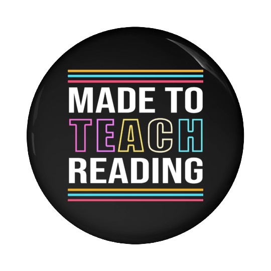Back To School Reading Teacher Pin Buttons
