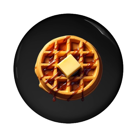 Waffle Funny Lazy Easy Halloween Costume Pin Buttons