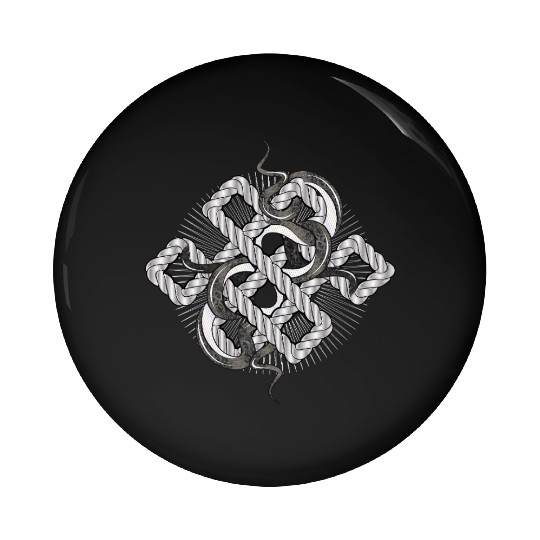 Silver Snake Knot – Mystical & Elegant Pin Buttons