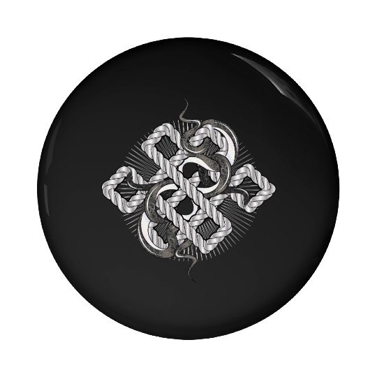 Silver Snake Knot – Mystical & Elegant Pin Buttons