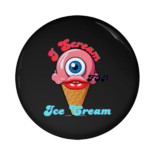 I Scream Pin Buttons