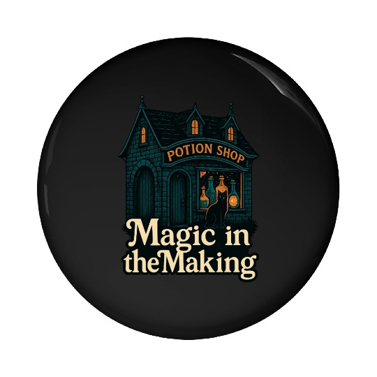 Potion Shop Witchcraft Design Pin Buttons