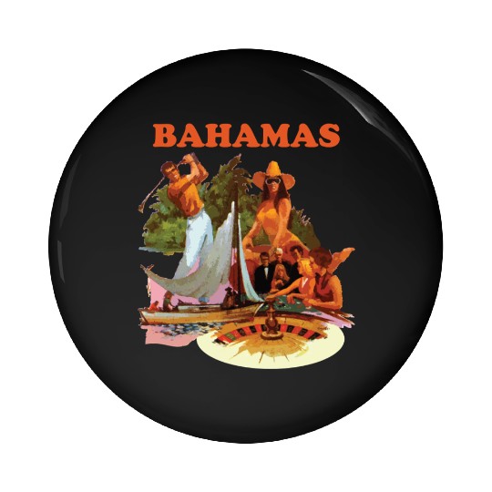 Bahamas, Collage Pin Buttons