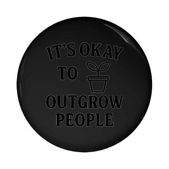Encouraging Plant Growth Motivational Design Pin Buttons