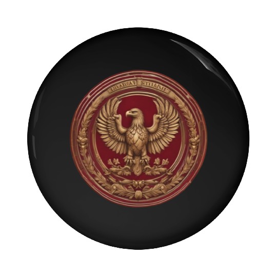 Golden Roman Eagle Emblem – Ancient Po Pin Buttons