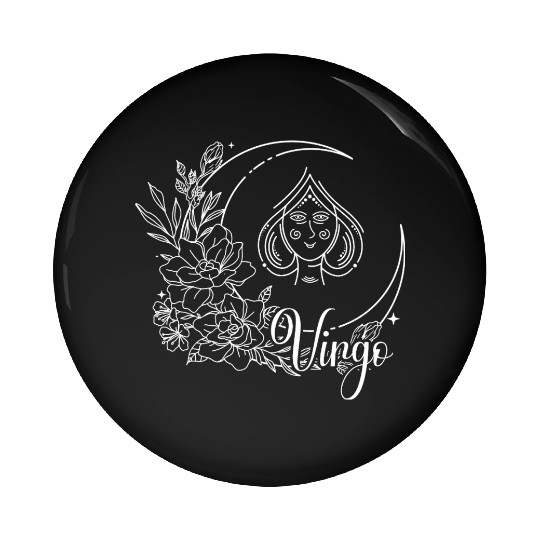 Virgo zodiac astrology Pin Buttons