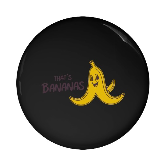 Whimsical That's Banana Character Pin Buttons