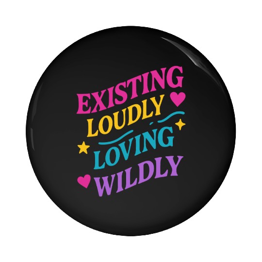 Queer Pride Queer Joy LGBTQ+ Affirmation Trans Pin Buttons