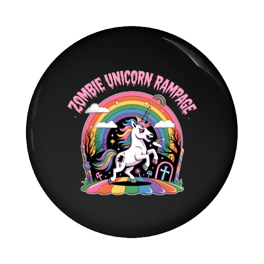 Magical Unicorn Rainbow Dream Scene Pin Buttons