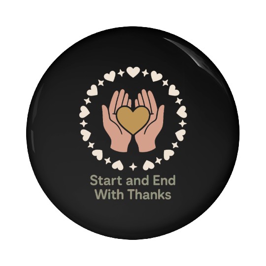 Gratitude Mindfulness Positive Affirmation Daily Pin Buttons