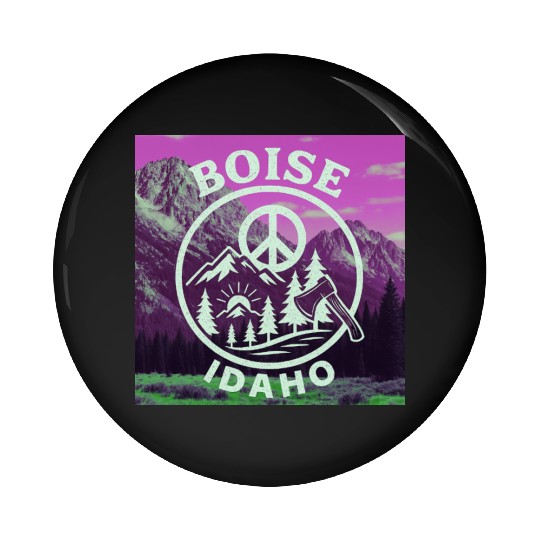 Boise, Idaho (P) Pin Buttons