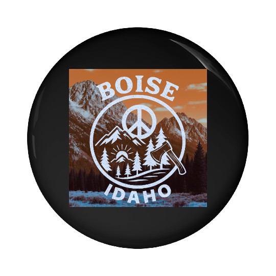 Boise, Idaho (O) Pin Buttons