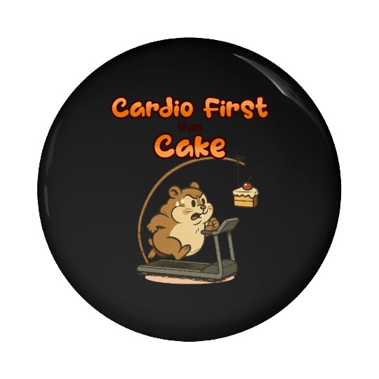 Chubby Hamster Running Pin Buttons